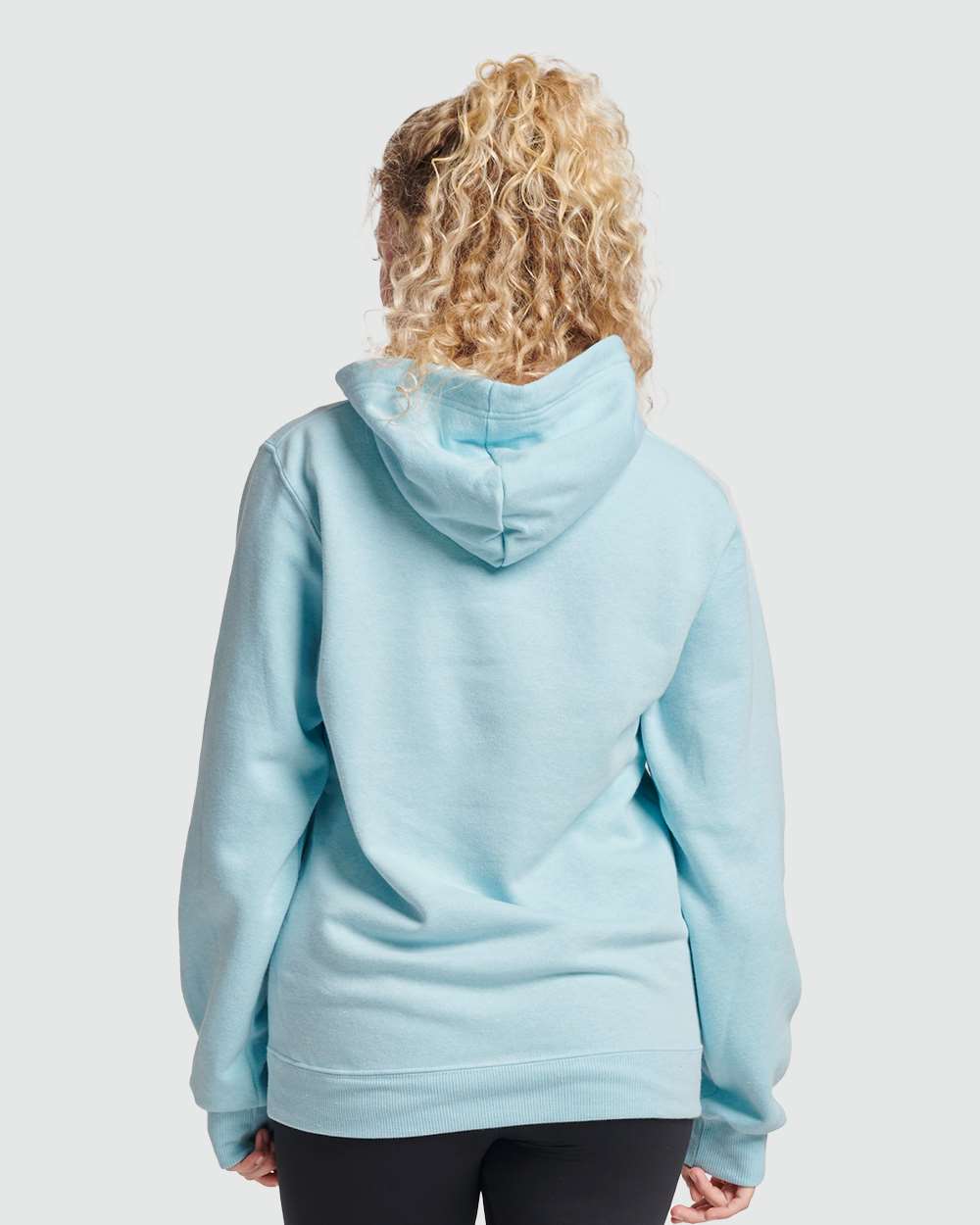 Unisex Eco™ Premium Blend Ring-Spun Hooded Sweatshirt - OnModelBack - B12235023 - Cloud Heather