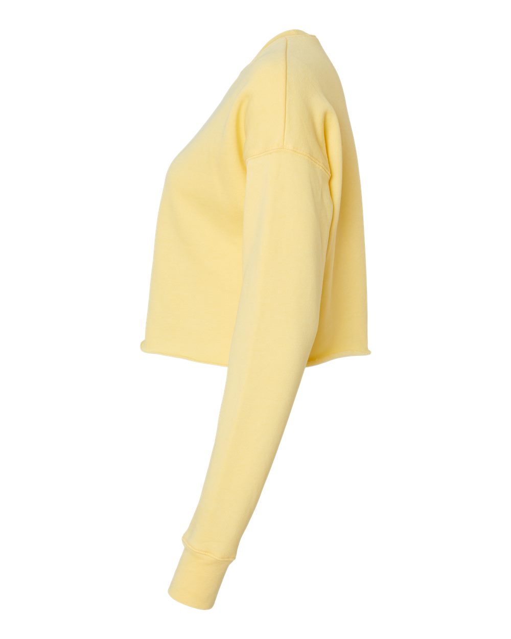 Women's Crop Crew Fleece - DirectSide - B53206123 - Yellow