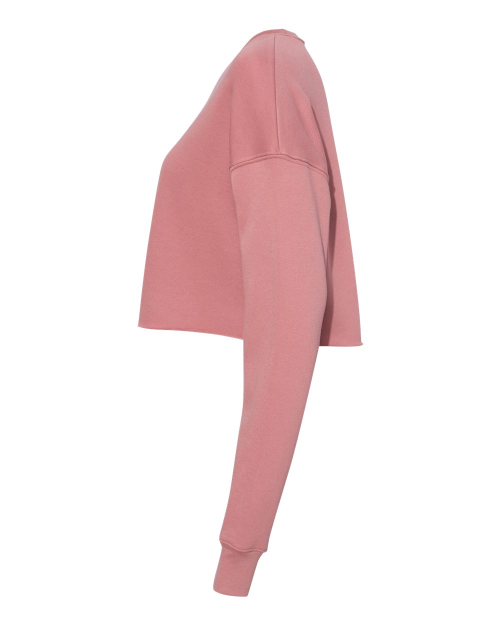 Women's Crop Crew Fleece - DirectSide - B53206273 - Mauve