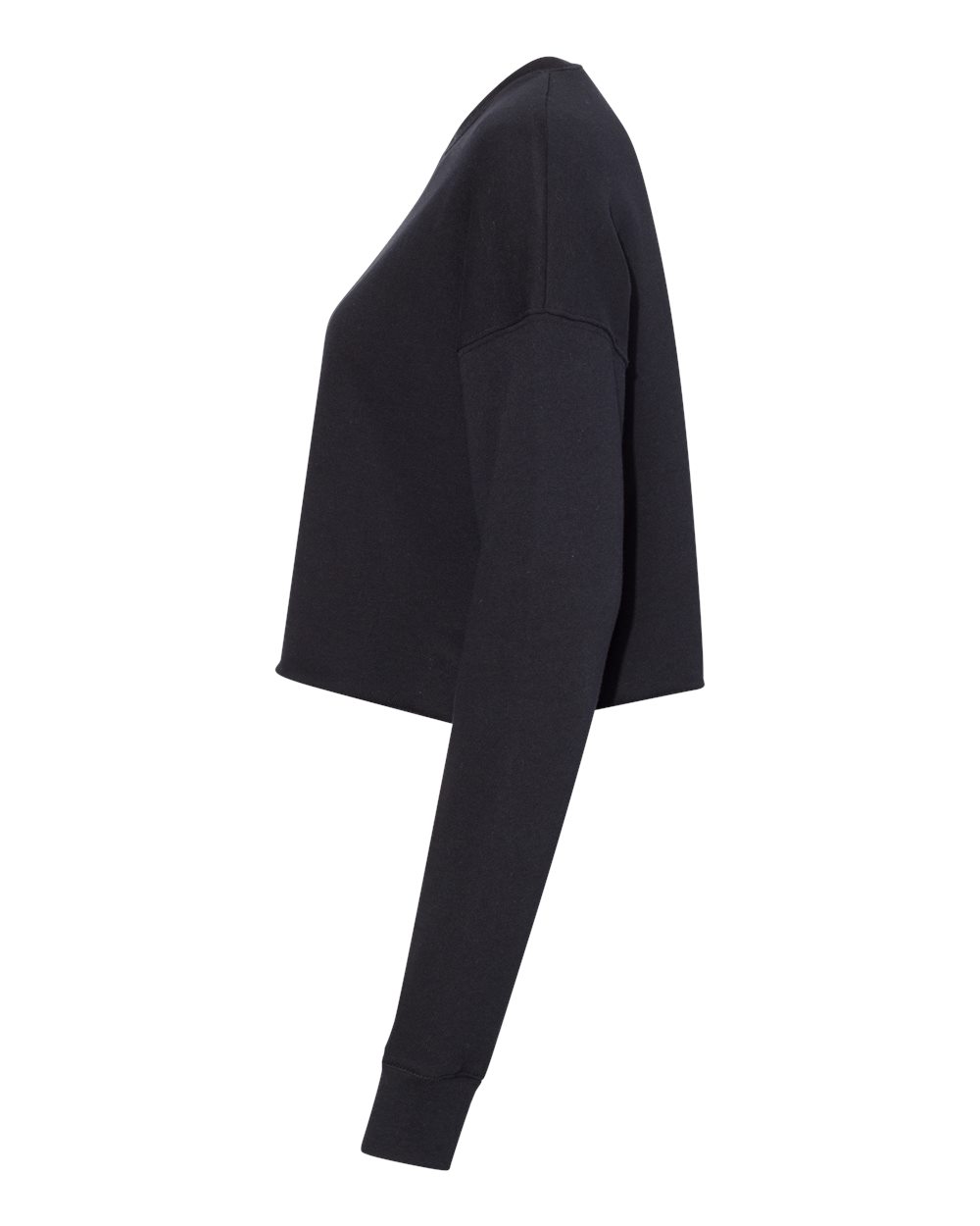 Women's Crop Crew Fleece - DirectSide - B53206503 - Black