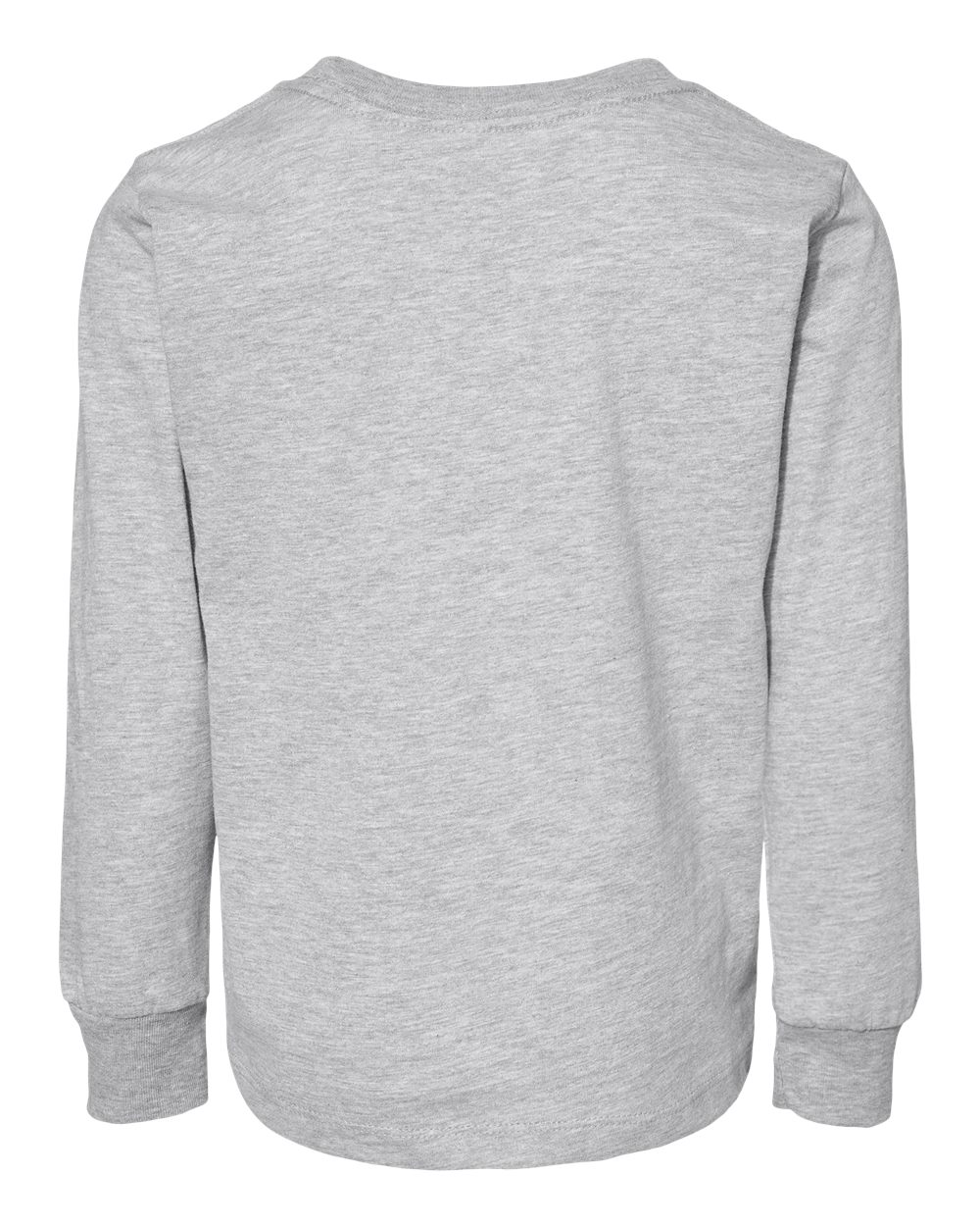 Toddler Jersey Long Sleeve Tee - Back - B26806583 - Athletic Heather