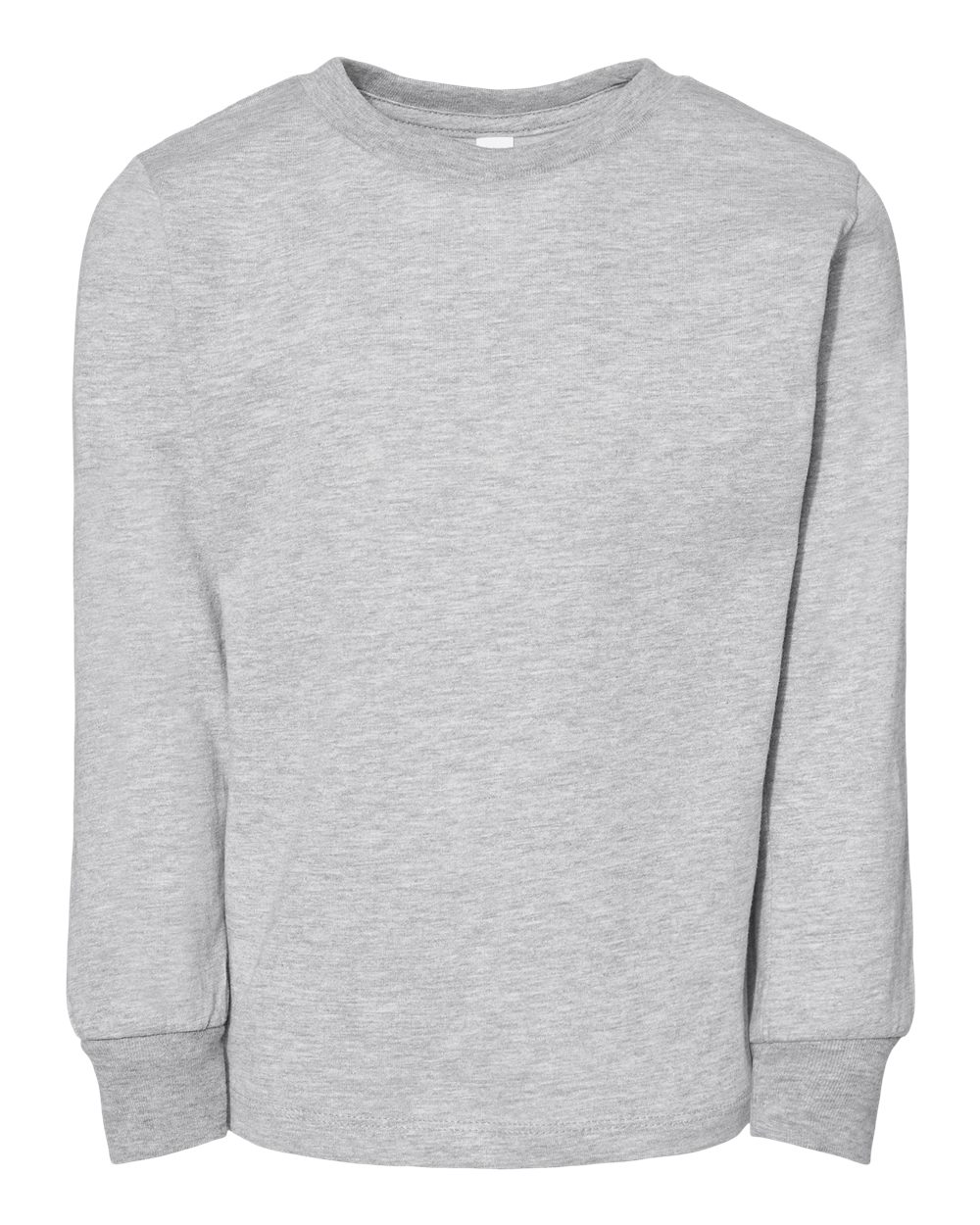 Toddler Jersey Long Sleeve Tee - Front - B26806583 - Athletic Heather
