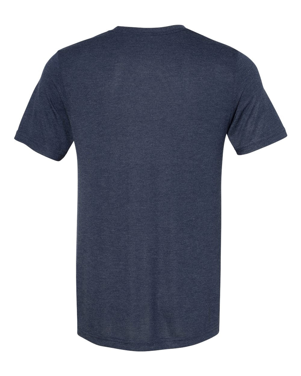 Unisex Viscose Fashion Tee - Back - B26706652 - Heather Navy