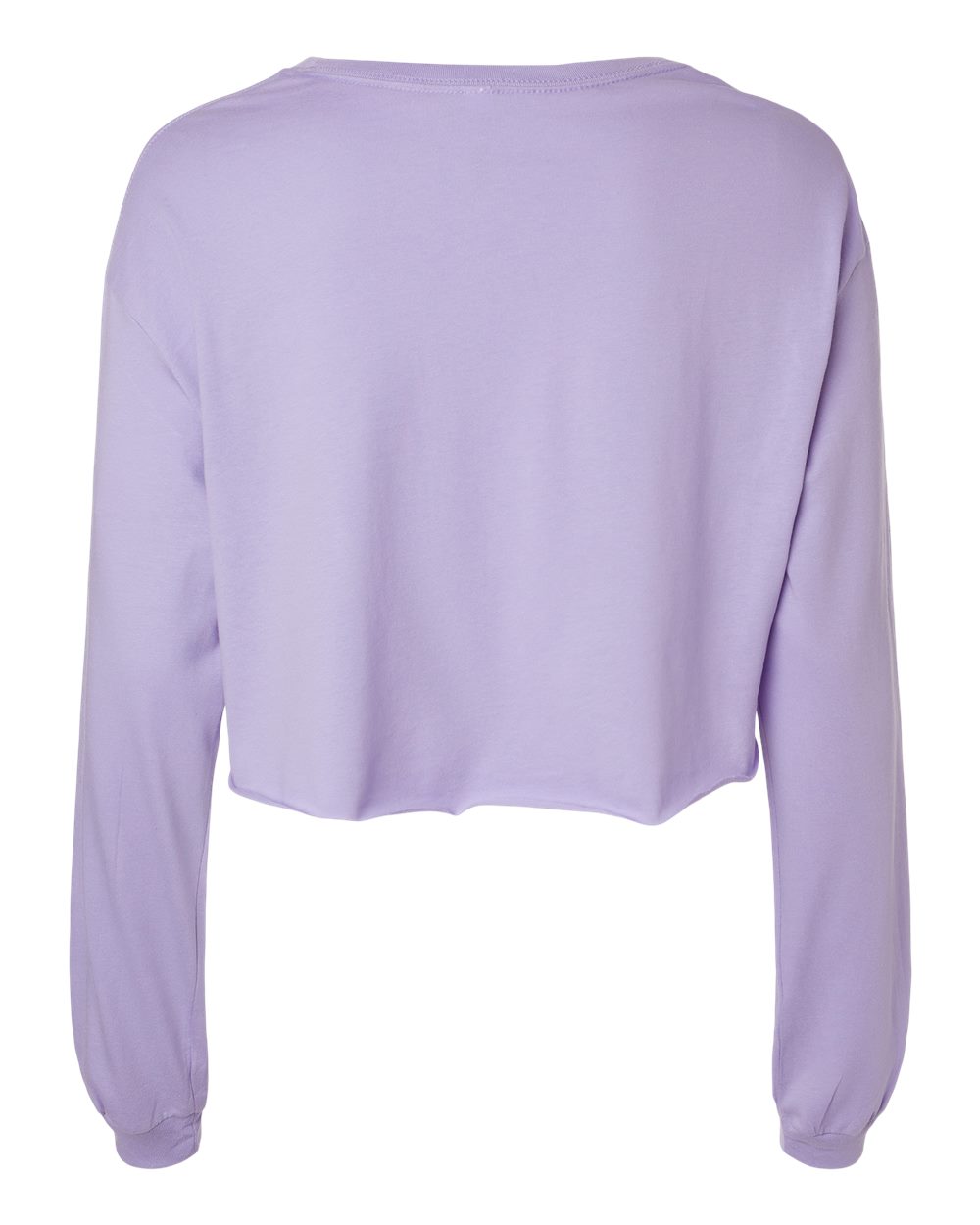 Women's FWD Fashion Crop Long Sleeve Tee - Back - B10306673 - Dark Lavender