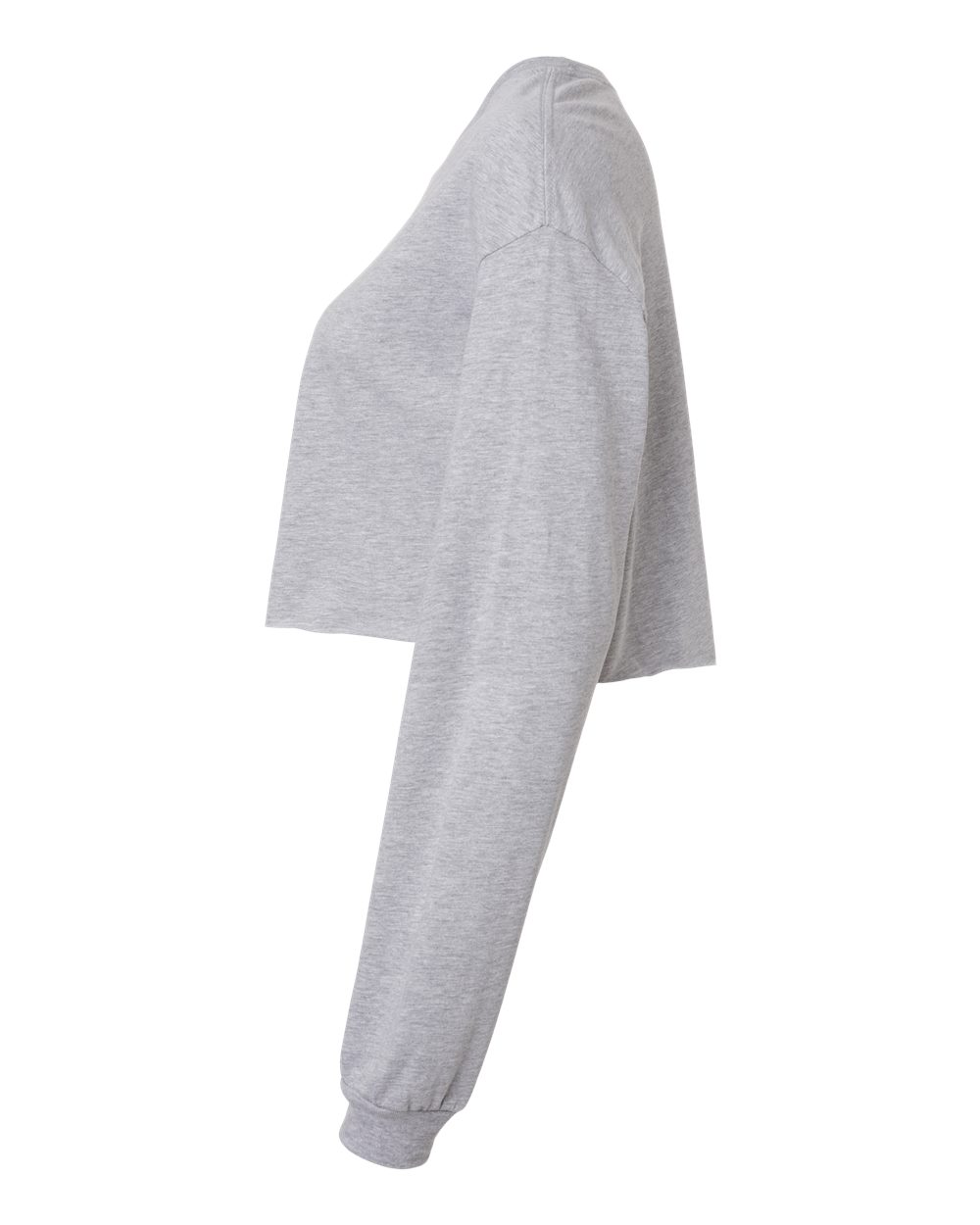 Women's FWD Fashion Crop Long Sleeve Tee - DirectSide - B10306093 - Athletic Heather