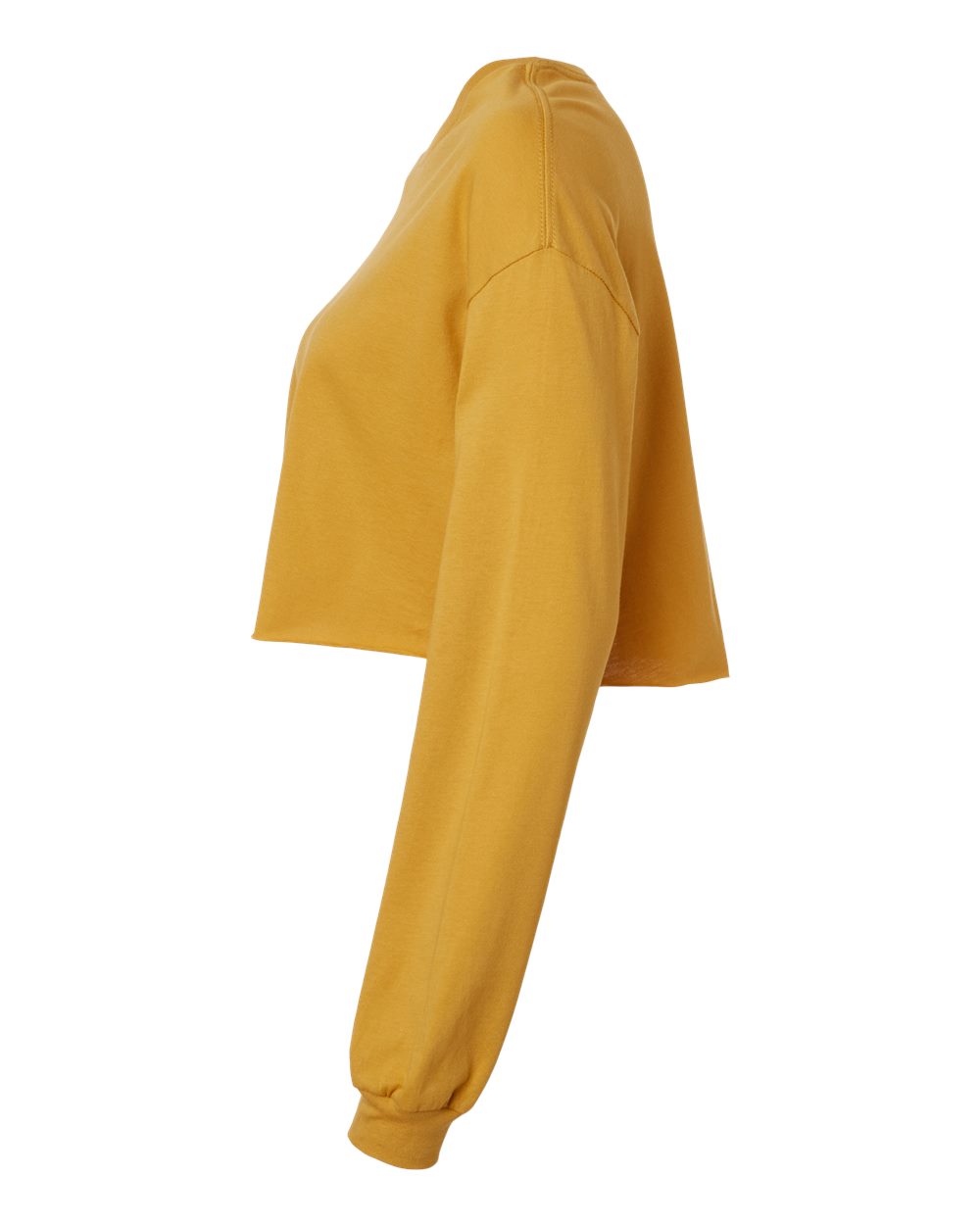 Women's FWD Fashion Crop Long Sleeve Tee - DirectSide - B10306143 - Mustard