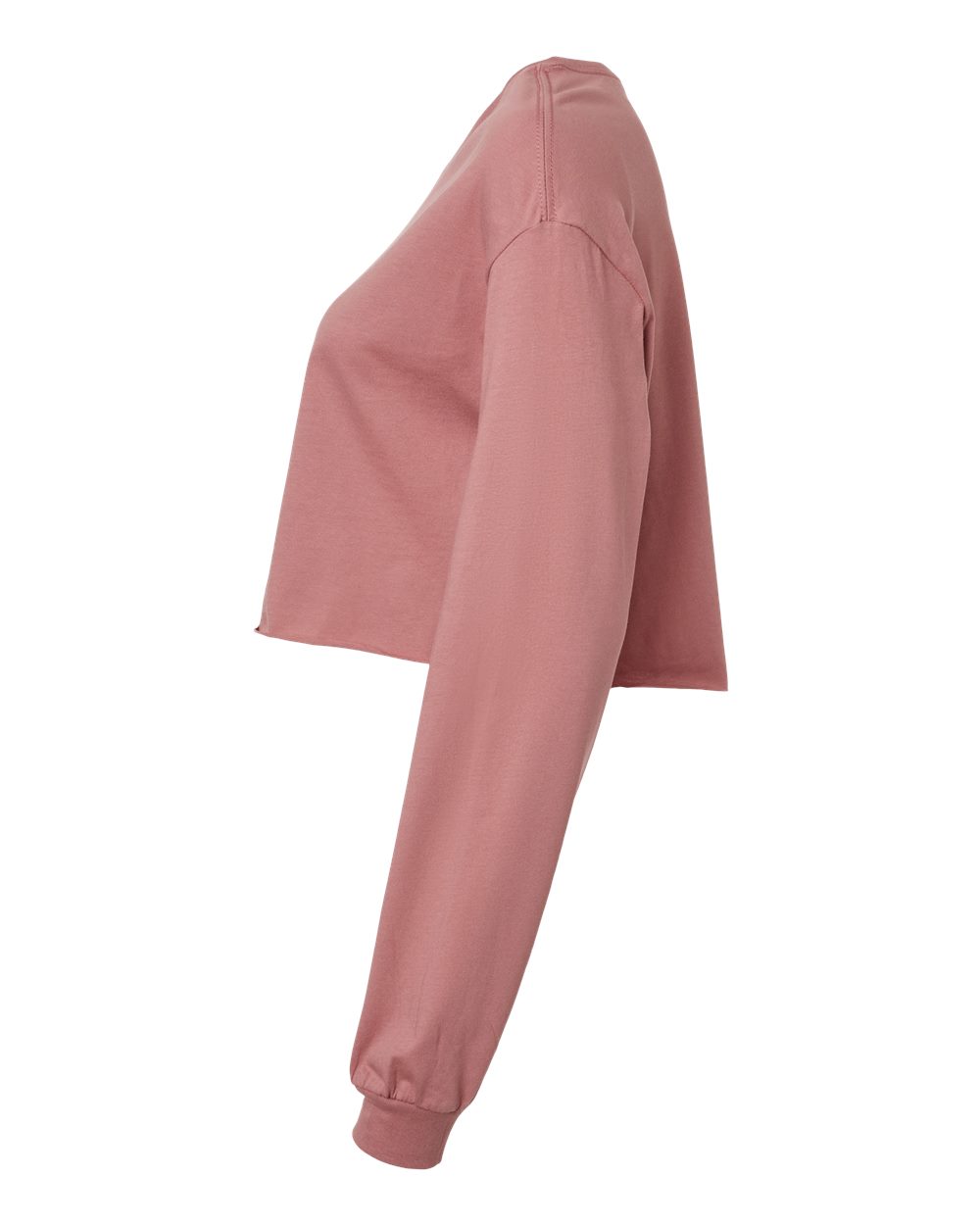 Women's FWD Fashion Crop Long Sleeve Tee - DirectSide - B10306273 - Mauve