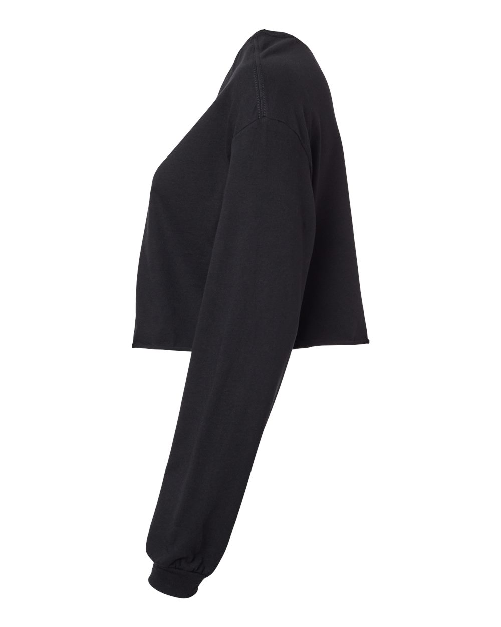 Women's FWD Fashion Crop Long Sleeve Tee - DirectSide - B10306503 - Black