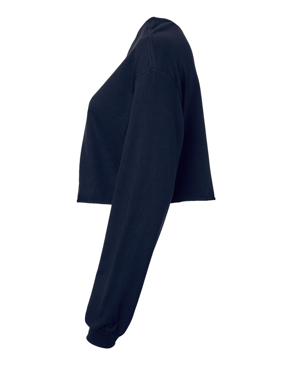 Women's FWD Fashion Crop Long Sleeve Tee - DirectSide - B10306653 - Navy