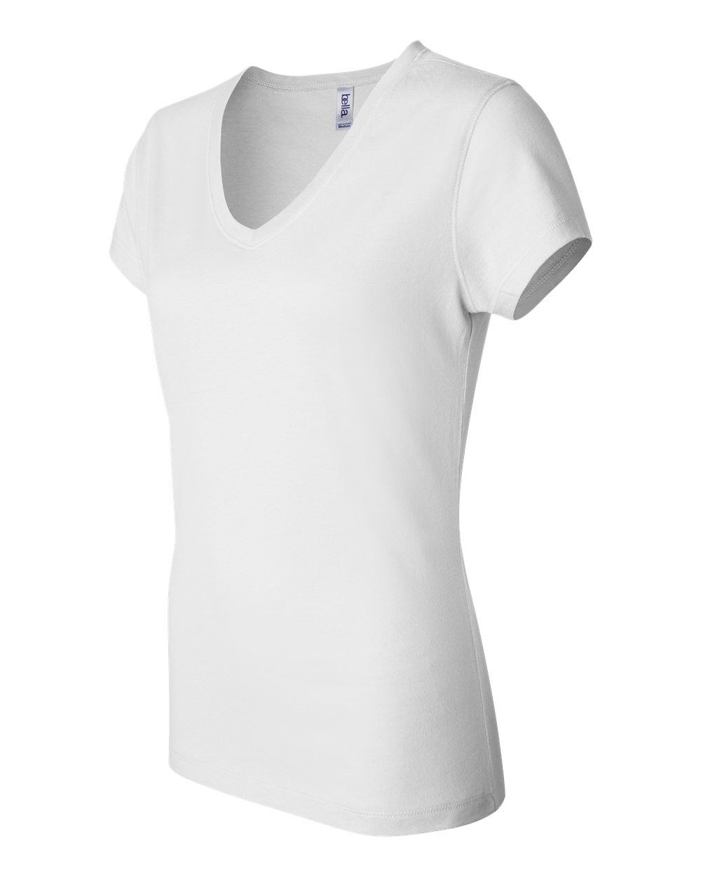 Women’s Jersey V-Neck Tee - Side - B53306003 - White
