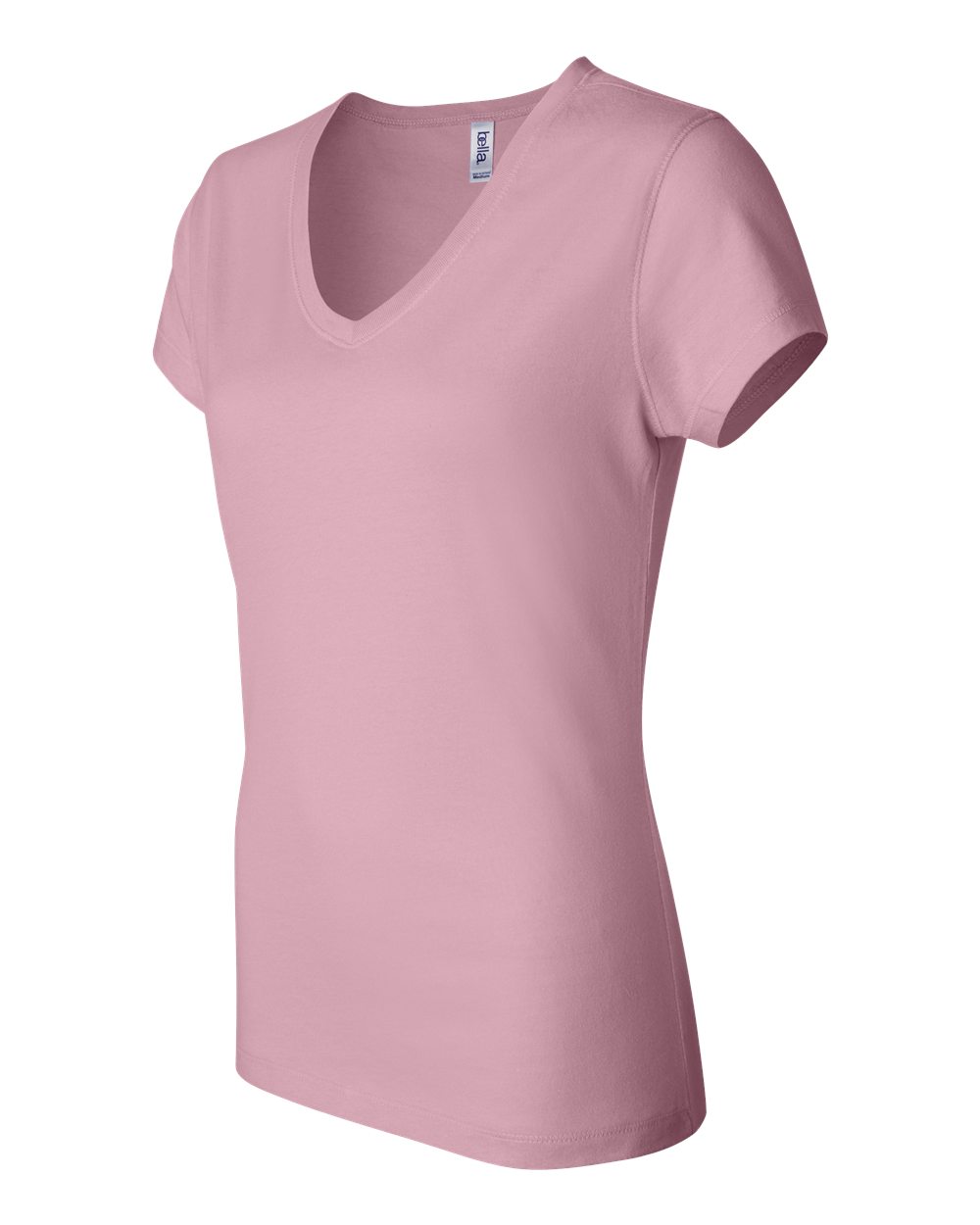 Women’s Jersey V-Neck Tee - Side - B53306303 - Pink