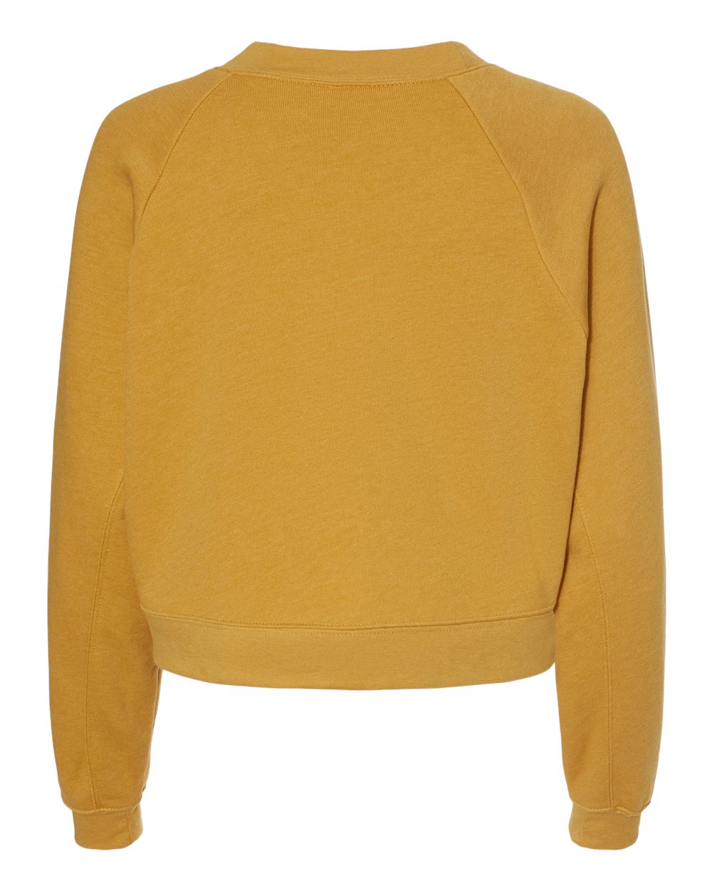 Women's Raglan Pullover Fleece - Back - B10206133 - Heather Mustard