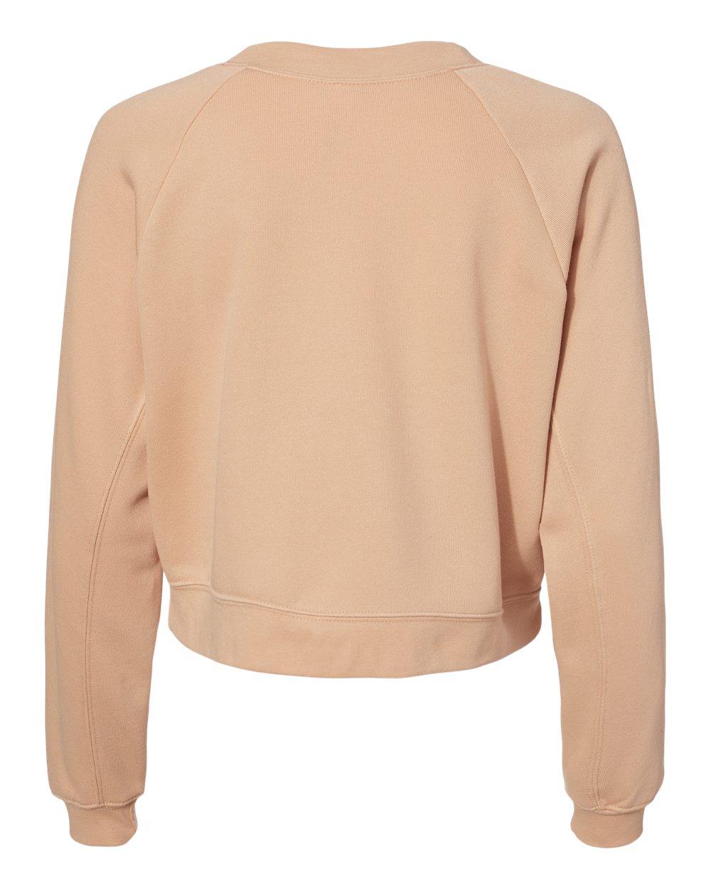 Women's Raglan Pullover Fleece - Back - B10206243 - Heather Sand Dune