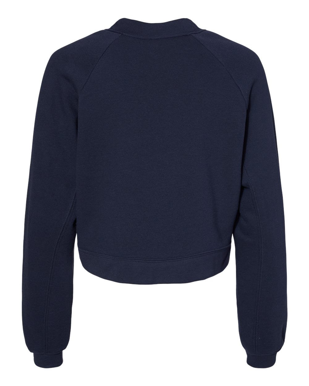 Women's Raglan Pullover Fleece - Back - B10206653 - Navy