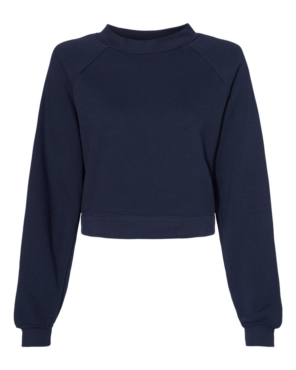 Women's Raglan Pullover Fleece - Front - B10206653 - Navy
