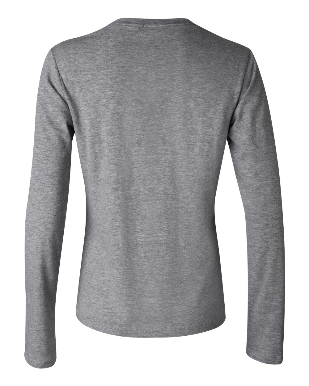 Women’s Jersey Long Sleeve Tee - Back - B57606073 - Deep Heather