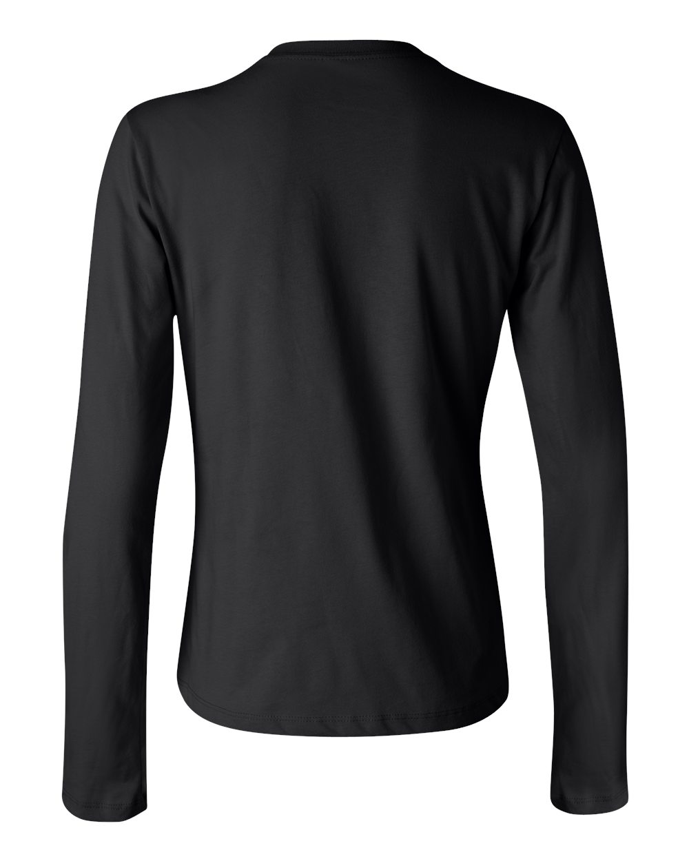 Women’s Jersey Long Sleeve Tee - Back - B57606503 - Black