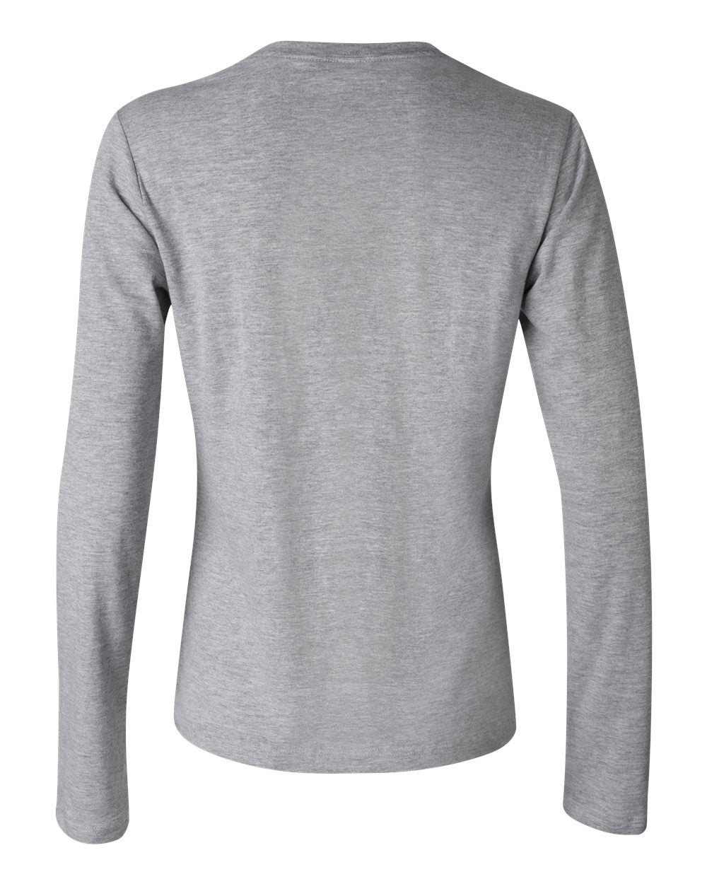 Women’s Jersey Long Sleeve Tee - Back - B57606583 - Athletic Heather