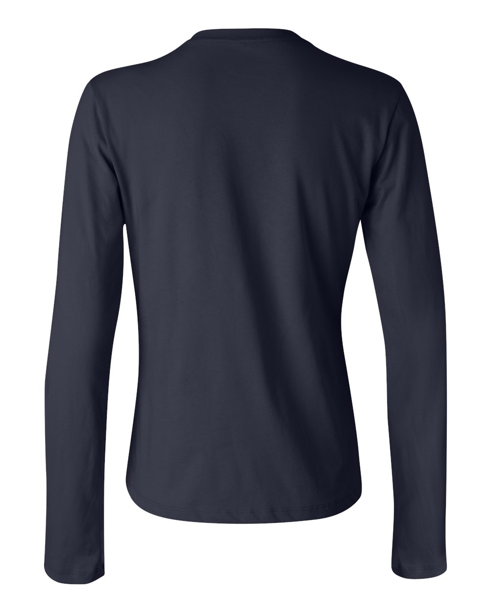 Women’s Jersey Long Sleeve Tee - Back - B57606653 - Navy