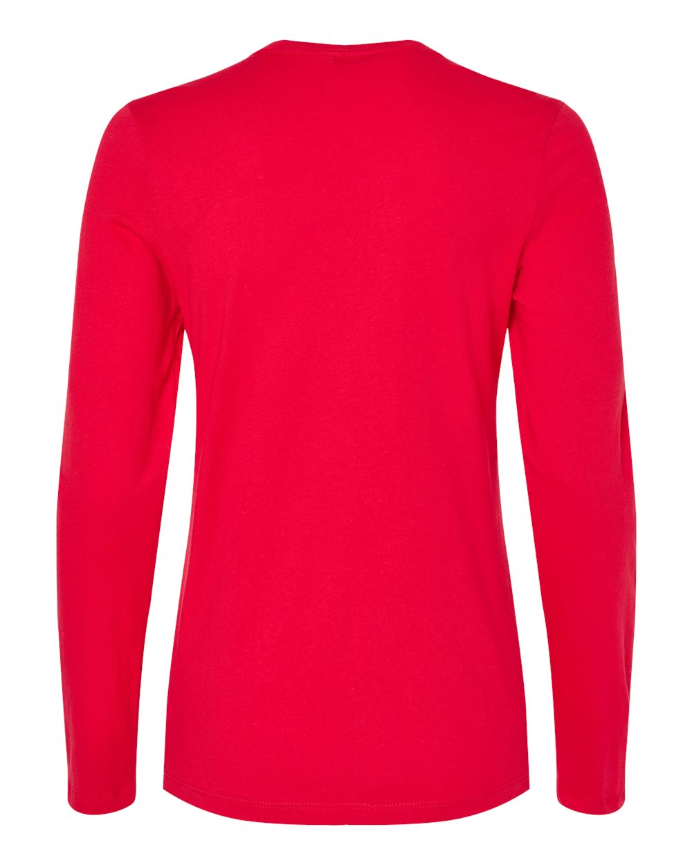 Women’s Jersey Long Sleeve Tee - Back - B57606703 - Red