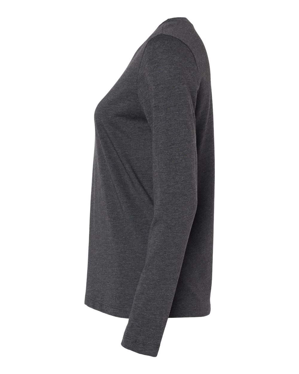 Women’s Jersey Long Sleeve Tee - DirectSide - B57606643 - Dark Grey Heather