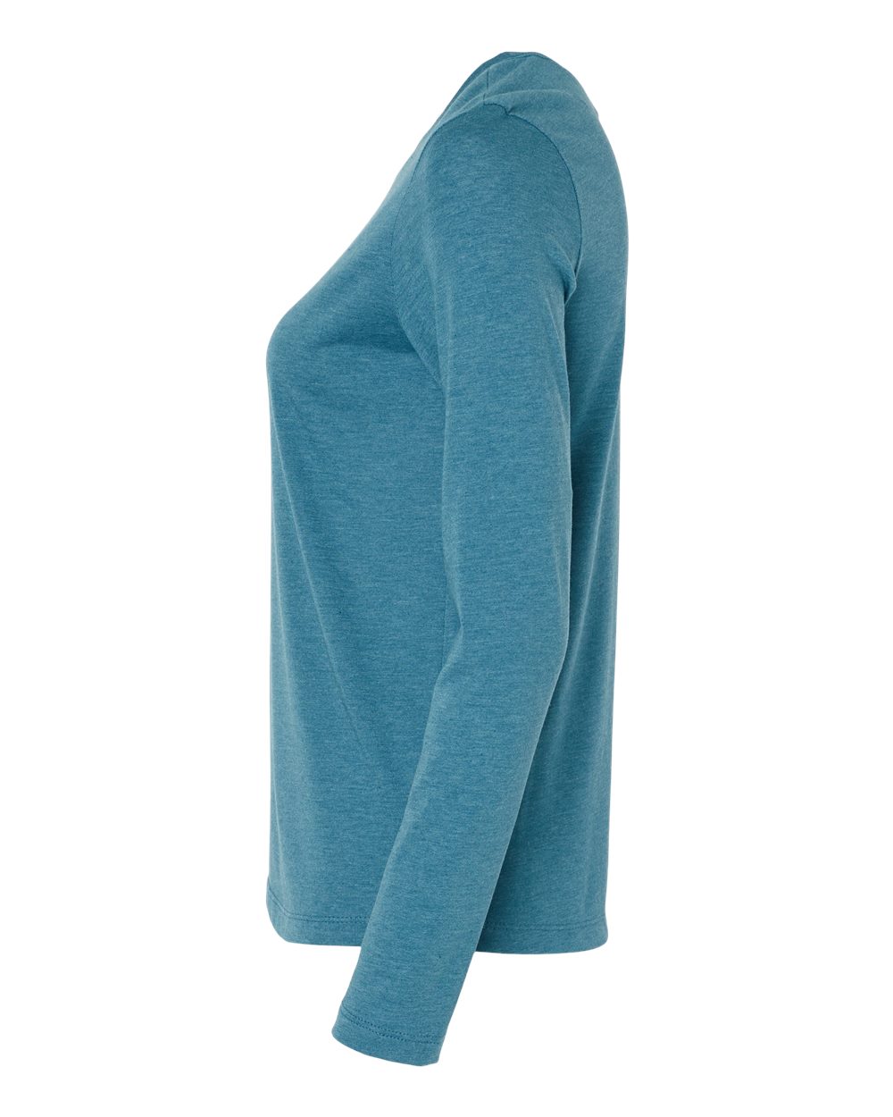 Women’s Jersey Long Sleeve Tee - DirectSide - B57606773 - Heather Deep Teal