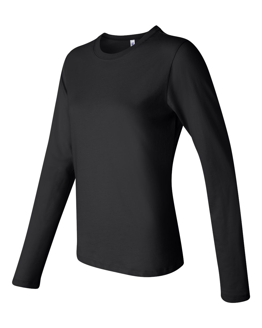 Women’s Jersey Long Sleeve Tee - Side - B57606503 - Black