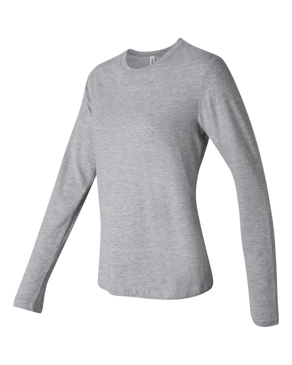Women’s Jersey Long Sleeve Tee - Side - B57606583 - Athletic Heather