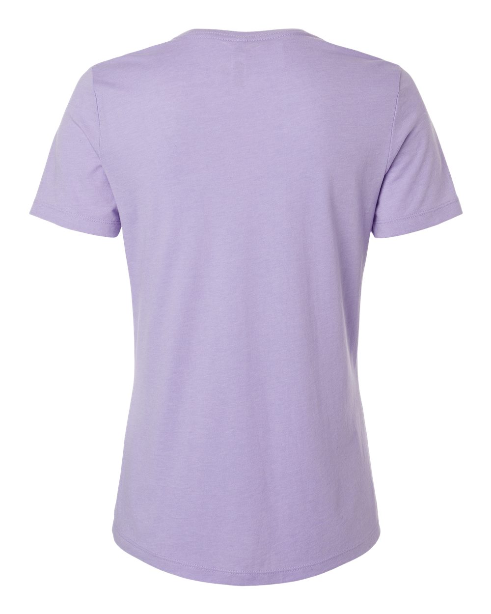 Women’s Relaxed Fit Heather CVC Tee - Back - B20506473 - Heather Dark Lavender
