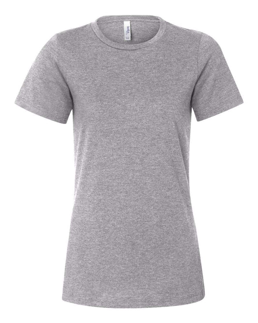 Women’s Relaxed Fit Heather CVC Tee - Front - B20506583 - Athletic Heather