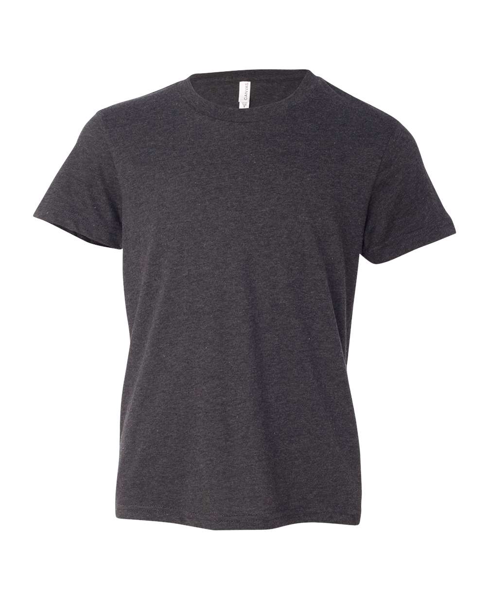 Youth CVC Jersey Tee - Front - B02806093 - Dark Grey Heather