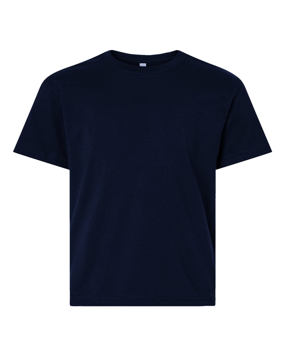 Youth 6oz. Heavyweight Tee - Front - B08206653 - Navy