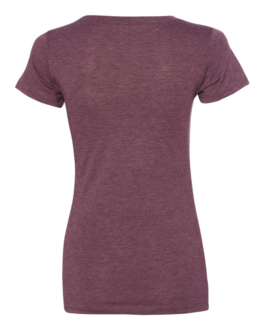 Women's Triblend Tee - Back - B12606533 - Maroon Triblend