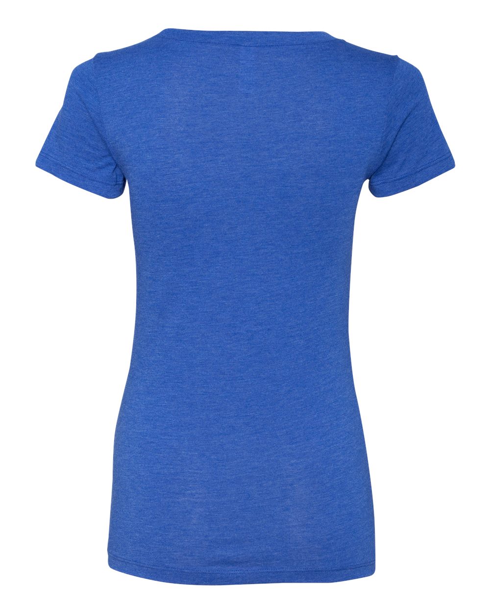 Women's Triblend Tee - Back - B12606753 - True Royal Triblend