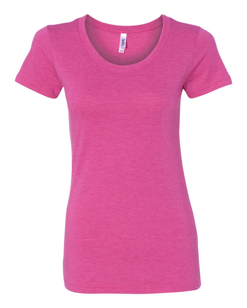 Women's Triblend Tee - Front - B12606037 - Berry Triblend
