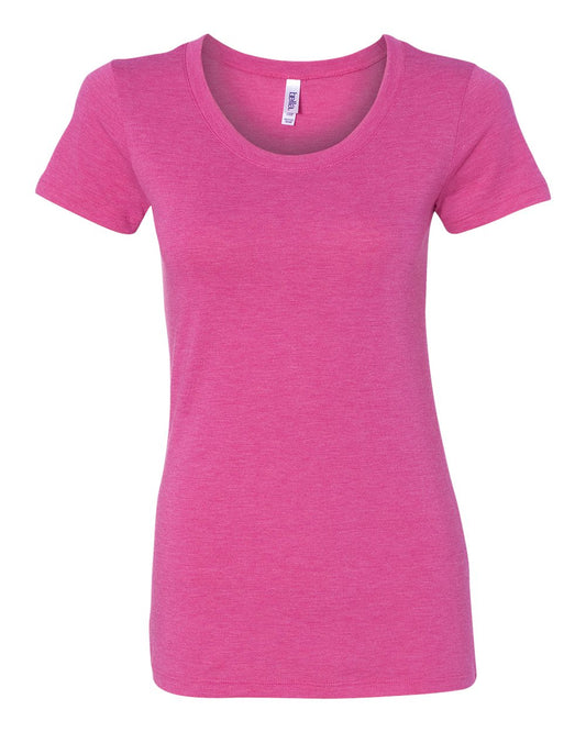Women's Triblend Tee - Front - B12606037 - Berry Triblend