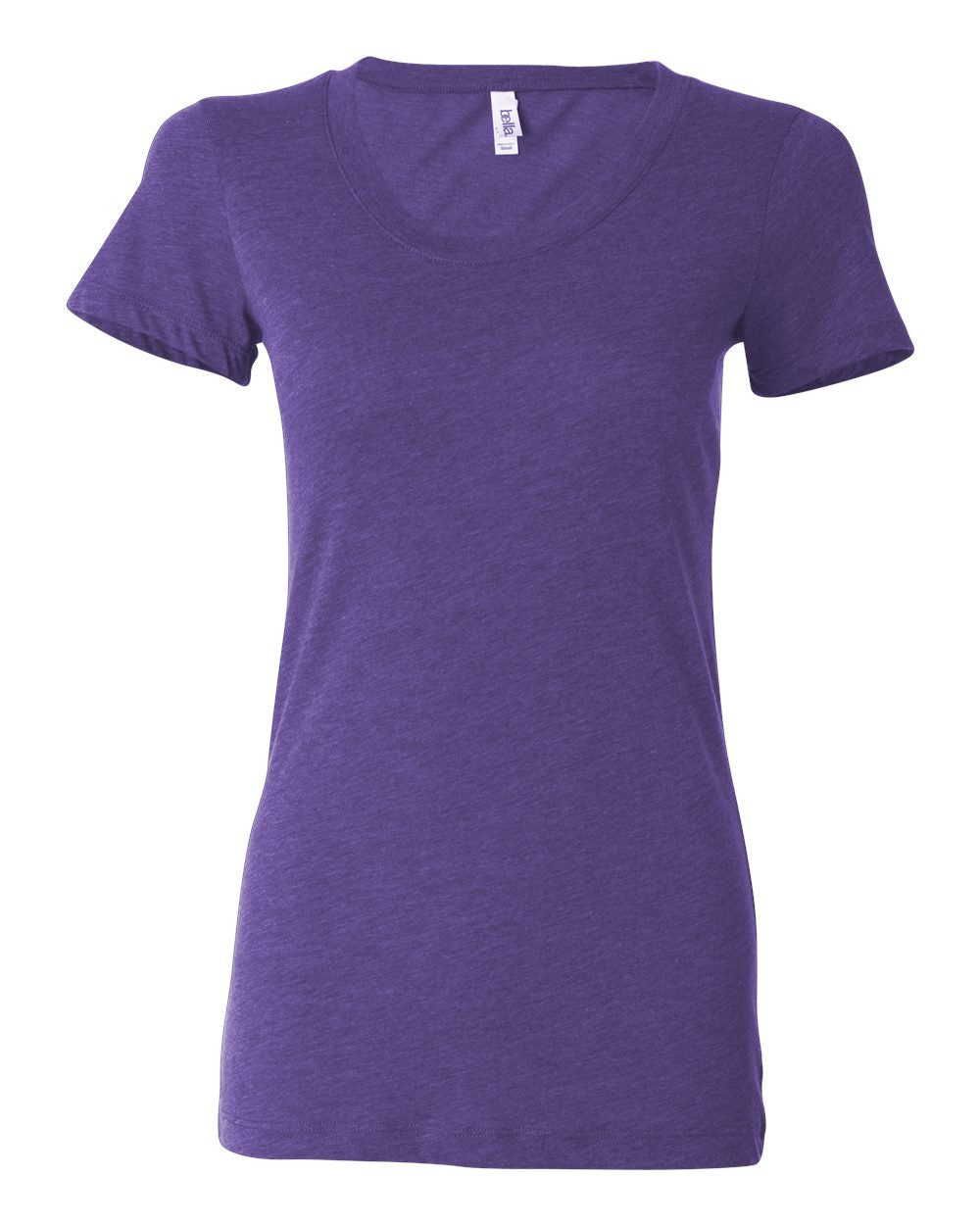Women's Triblend Tee - Front - B12606674 - Purple Triblend