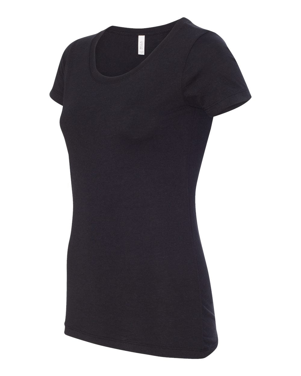 Women's Triblend Tee - Side - B12606497 - Solid Black Triblend