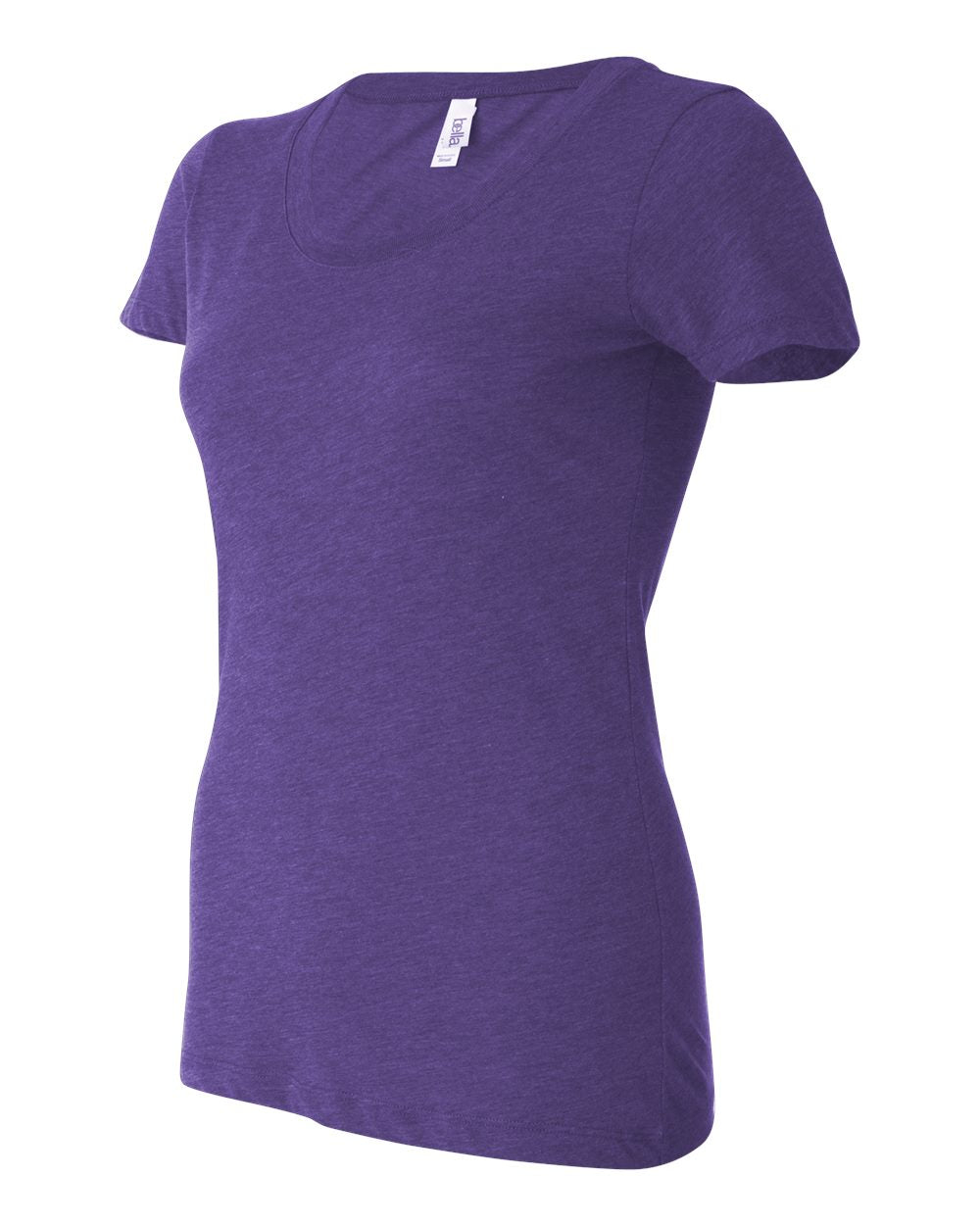 Women's Triblend Tee - Side - B12606674 - Purple Triblend