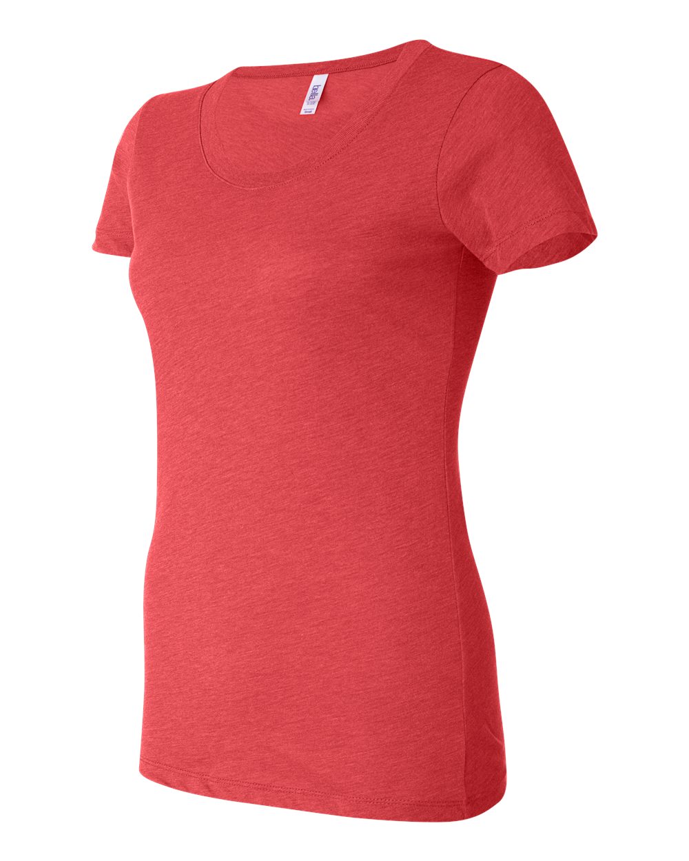 Women's Triblend Tee - Side - B12606703 - Red Triblend