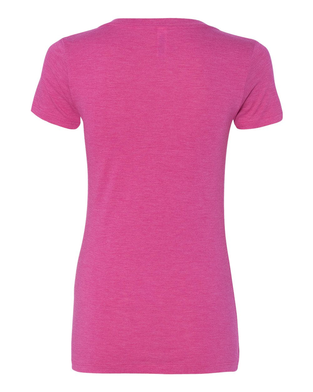 Women’s Triblend Deep V-Neck Tee - Back - B87806033 - Berry Triblend
