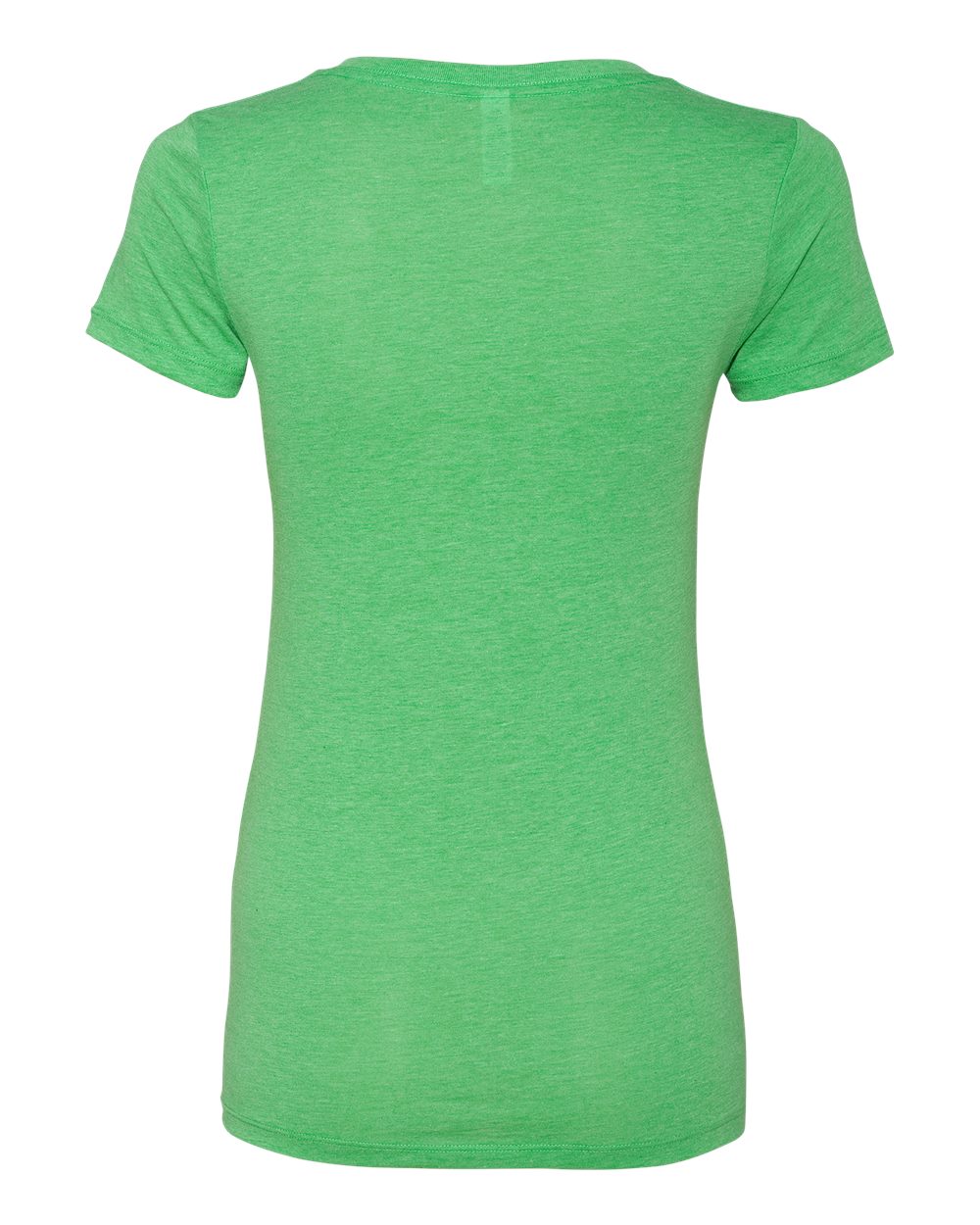 Women’s Triblend Deep V-Neck Tee - Back - B87806196 - Green Triblend