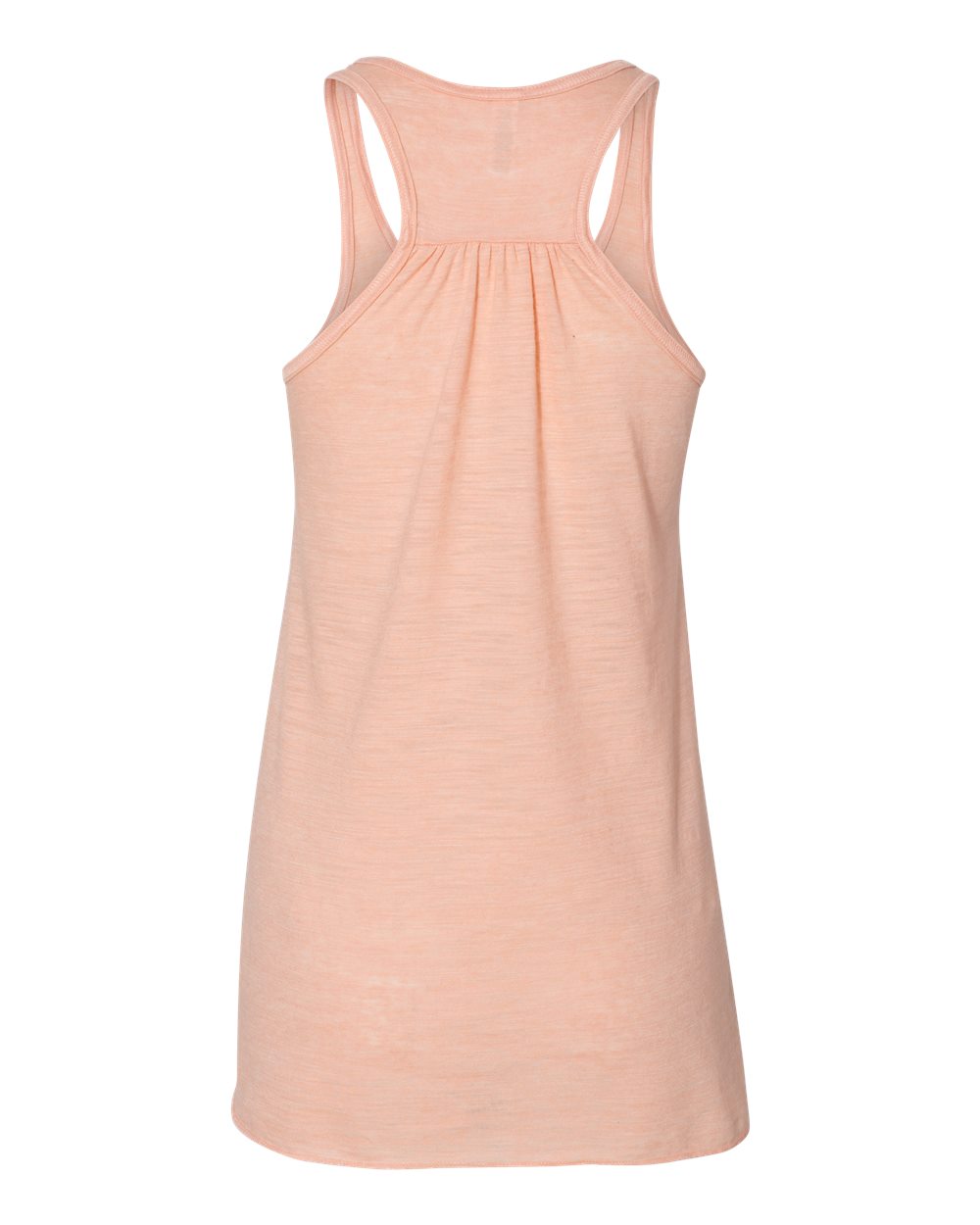 Women's Flowy Racerback Tank - Back - B87406342 - Peach Slub
