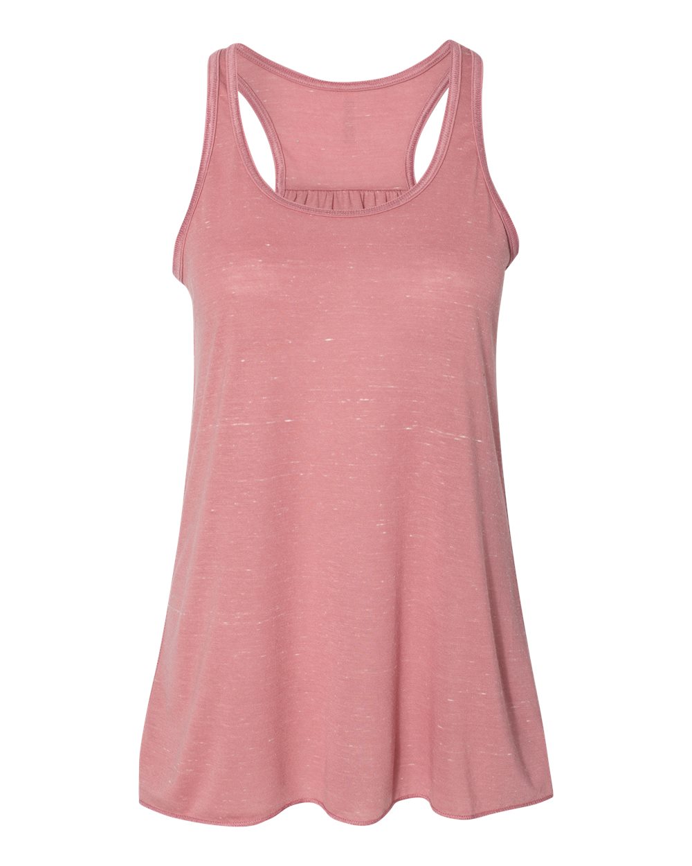 Women's Flowy Racerback Tank - Front - B87406292 - Mauve Marble