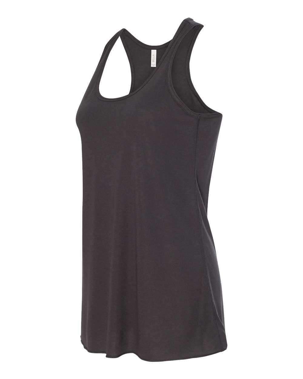 Women's Flowy Racerback Tank - Side - B87406202 - Dark Grey