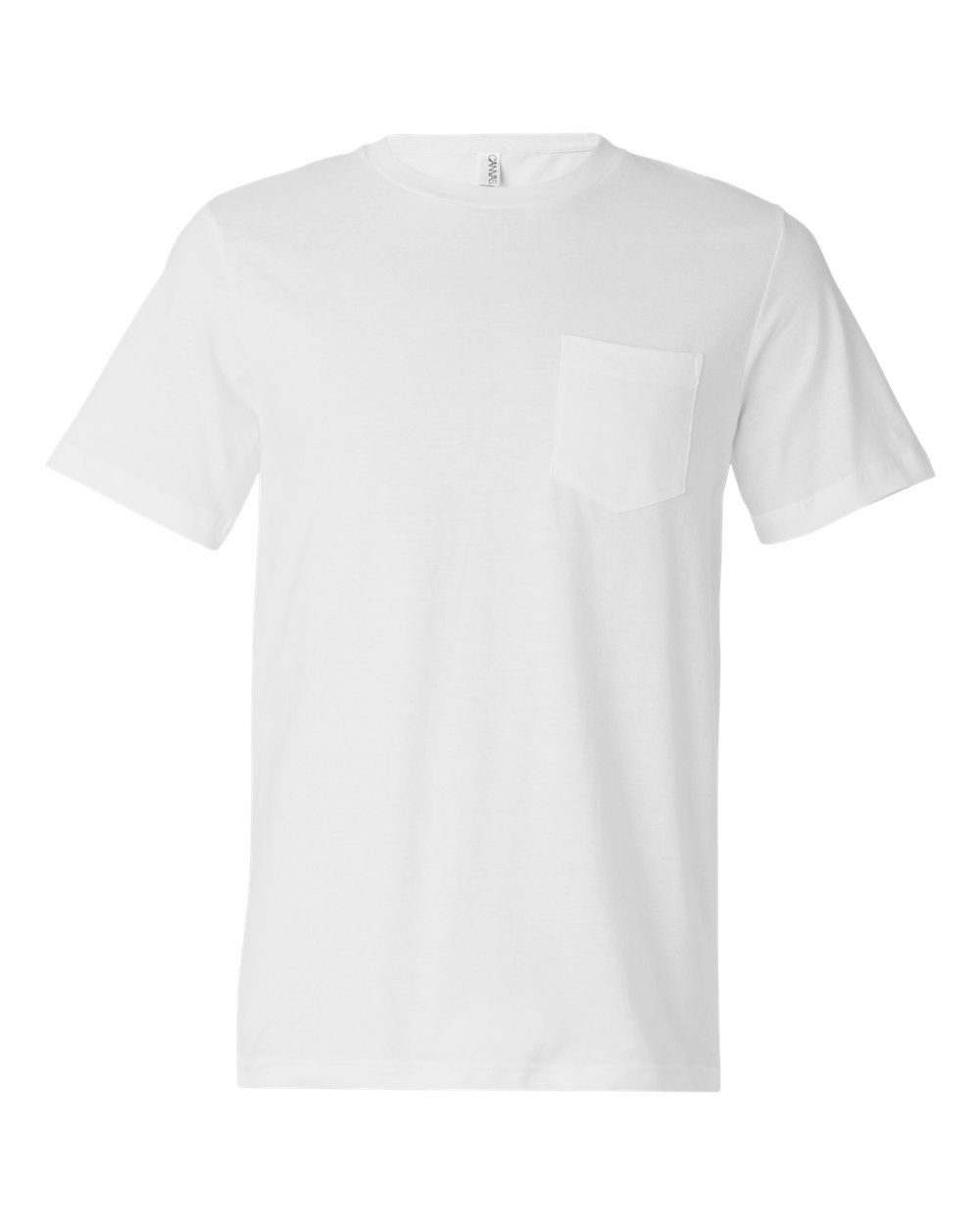 Men's Jersey Pocket Tee - Front - B01906003 - White