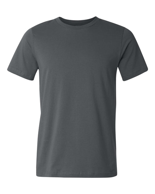 Unisex USA-Made Jersey Tee - Front - B00906092 - Asphalt