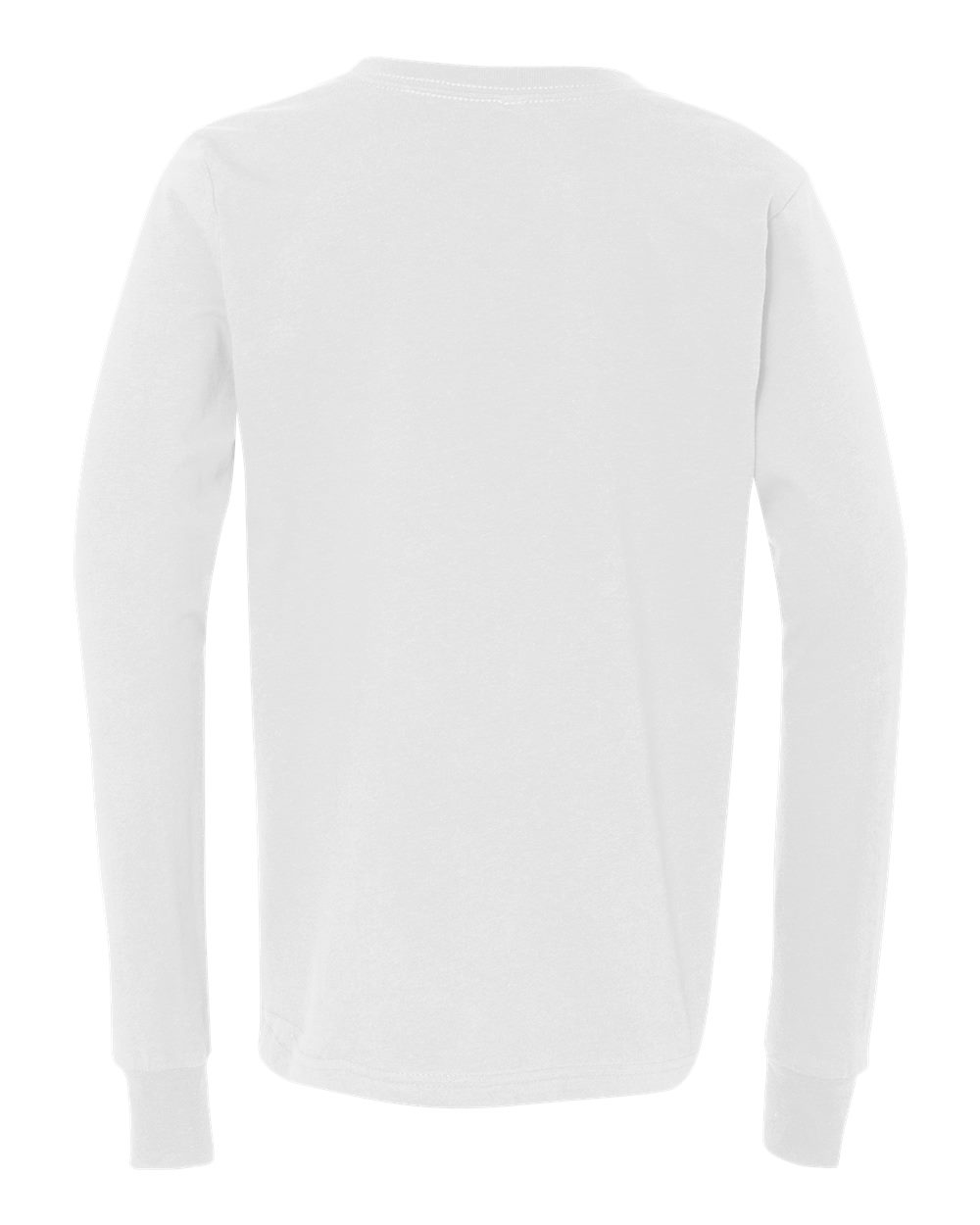 Youth Jersey Long Sleeve Tee - Back - B15606003 - White