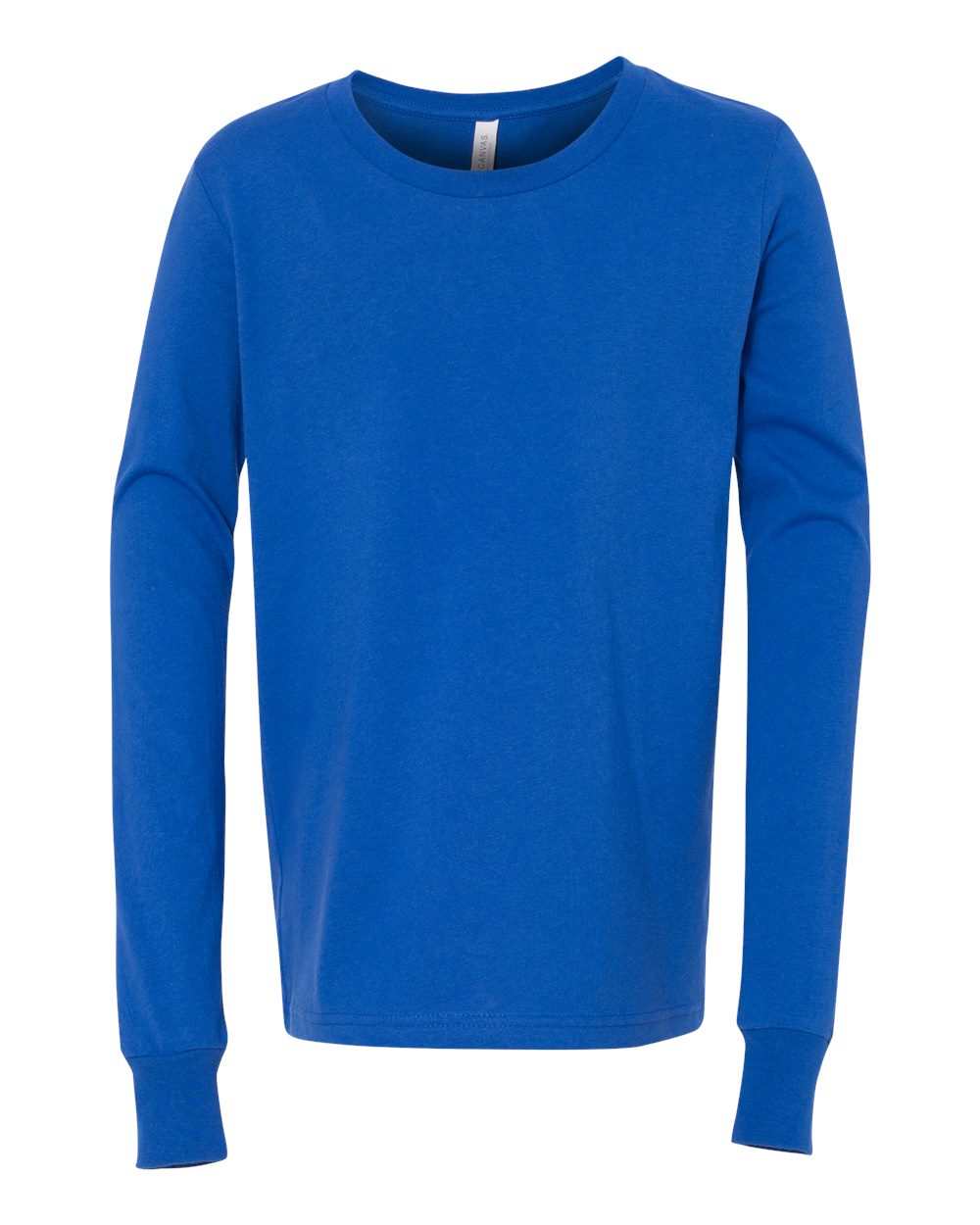 Youth Jersey Long Sleeve Tee - Front - B15606753 - True Royal