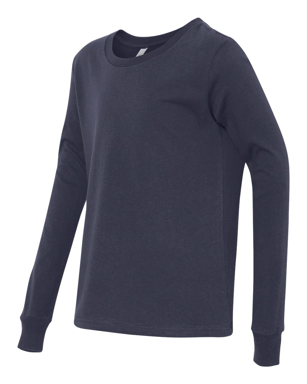 Youth Jersey Long Sleeve Tee - Side - B15606653 - Navy